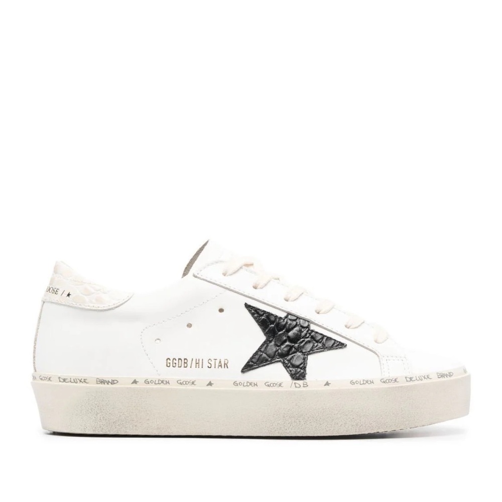 Hi Star Sneaker Golden Goose with box- white, black & ivory - size 38